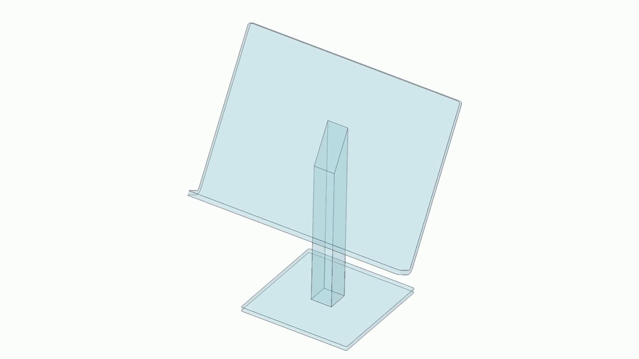 Lutrins de table A3 plexiglas