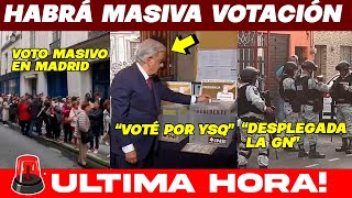 🚨DOMINGAZO! AMLO YA VOTÓ ENORMES FILAS !DESDE LAS 2 AM! EXTRANJEROS ABARROTAN TODO