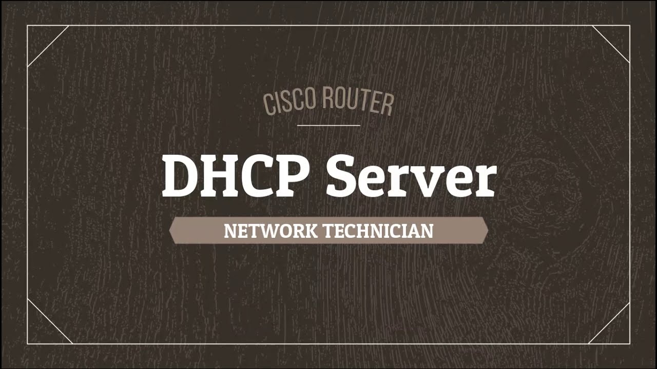 How to configure DHCP Server | Cisco Router - YouTube
