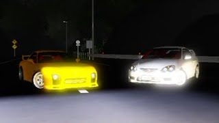 Frank's DC5 VS Future Trunk's RX-7 FD3S Otsuki Death Trial Race In Midnight Racing: Tokyo