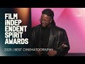 JOMO FRAY wins BEST CINEMATOGRAPHY at the 2025 Film Independent Spirit Awards