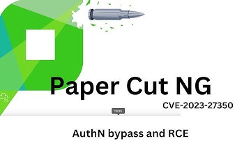 PaperCutNG | CVE-2023-27350 | Authentication bypass and remote code execution