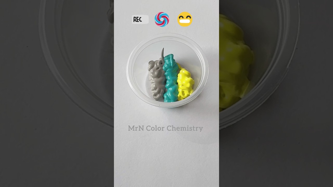 Color Magic!What new shade will emerge when yellow, blue, and gray mix?