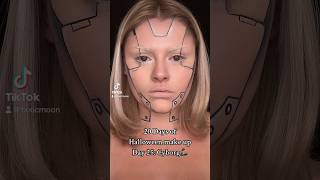 Cyborg slay🤖 #makeup #tiktok #halloween #trending #ytshorts #mua #makeuptutorial #tutorial #cyborg