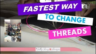 How To Change Quilting Machine Threads ✂ Fast Using the Embroidery Tie Off
