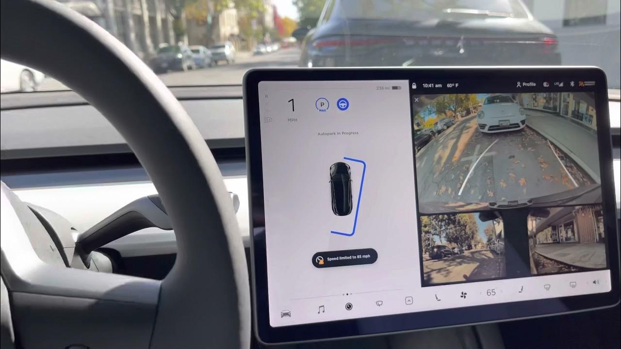Autopark Tesla Model 3 Full selfdriving feature YouTube