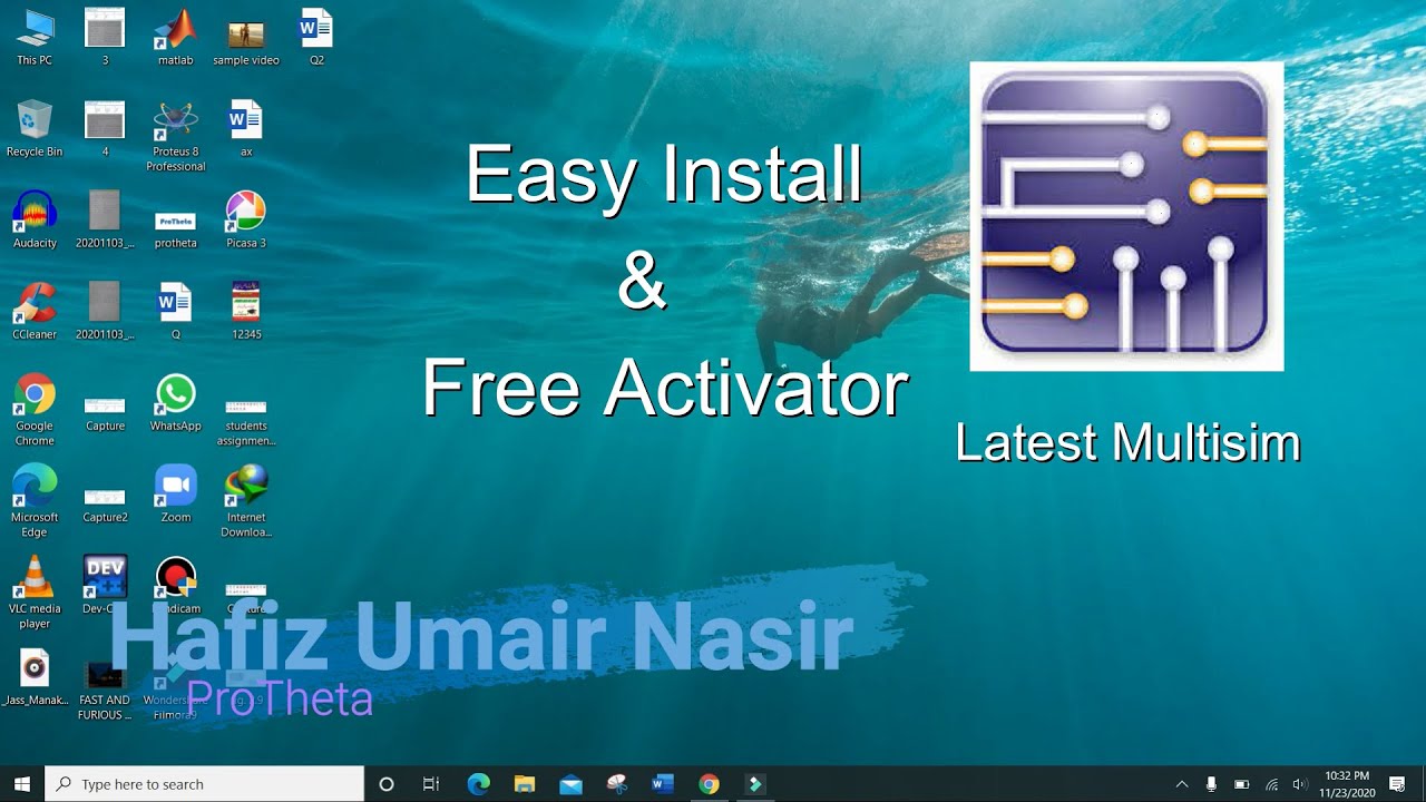 How to Install and Crack Multisim for lifetime|Umair Nasir|UOS SGD
