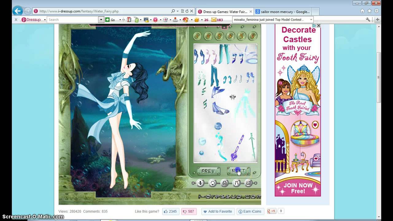 Sailor Mercury- I dress-up - YouTube