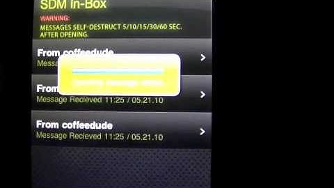 Self Destructing Message iPhone app review
