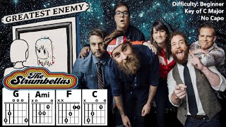 GREATEST ENEMY by The Strumbellas (Easy Guitar & Lyric Scrolling Chord Chart Play-Along)