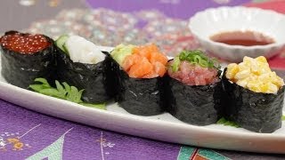 Gunkanmaki Recipe (5 Types of Colorful Battleship Sushi | Gunkan Sushi) | Cooking with Dog