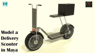 Autodesk Maya | How to Model a Delivery scooter.