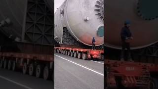 How Mega Industrial Cargo Is Moved Across States 😳 #bigmachines #ytshorts