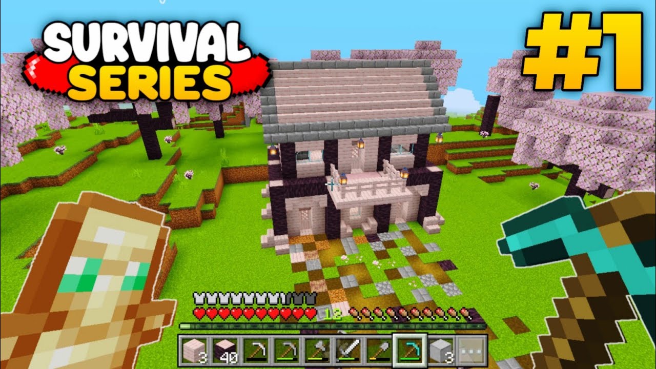 Minecraft PE 🔥 Survival Series Ep 1 in Hindi 🥰 1.21 | Made Op Survival ...
