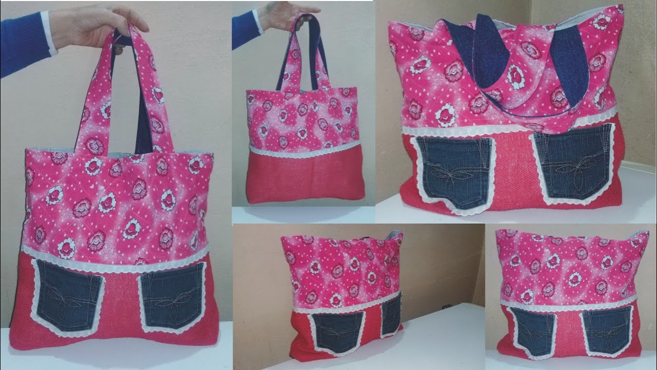 DIY Bolsa para guardar el termo - Jeans Reciclado - YouTube