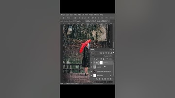 Realistic Rain Effect in Photoshop 2024 tutorial #shortvideo #shorts #short #photoshop #raineffects