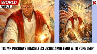 Satire or Self-Worship? Trump Jesus-Like Image Amid Feud With Pope Leo Sparks Backlash | NewsX