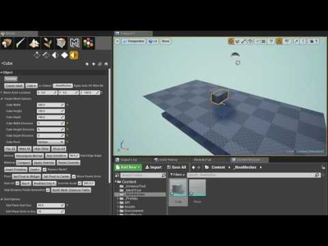 Mesh Tool - Create Mesh from Scratch : Plane and Cube