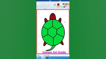 How to draw a tortoise Easy | Tortoise drawing | #drawing #mspaint #tortoise #tortoisedrawing