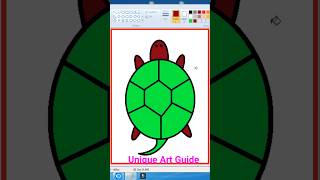 How to draw a tortoise Easy | Tortoise drawing | #drawing #mspaint #tortoise #tortoisedrawing