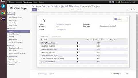 Product BOM Duplicate Odoo