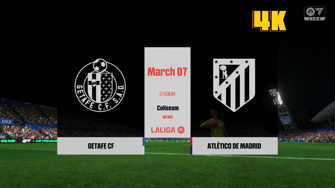 FC25 - Getafe vs Atletico De Madrid | LaLiga Full Match | PS5 [4K60]