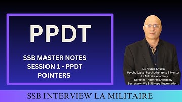 SSB INTERVIEW PPDT SECRETS EXPOSED ( SSB MASTER NOTES )