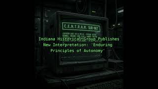 Indiana Historical Group Publishes New Interpretation: 'Enduring Principles of Autonomy'