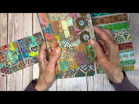 Gel Print Art Ep  44: Art Journal Covers Step Two