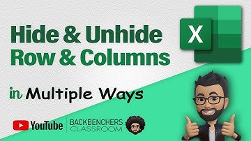 How to Hide and Unhide Excel Column and Row in Multiple Ways | Excel Tutorial