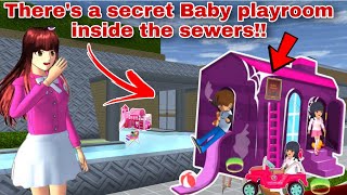 يوجد غرفة ألعاب أطفال سرية مختبئ هنا New Secret Baby playroom hiding here Sakura school Simulator