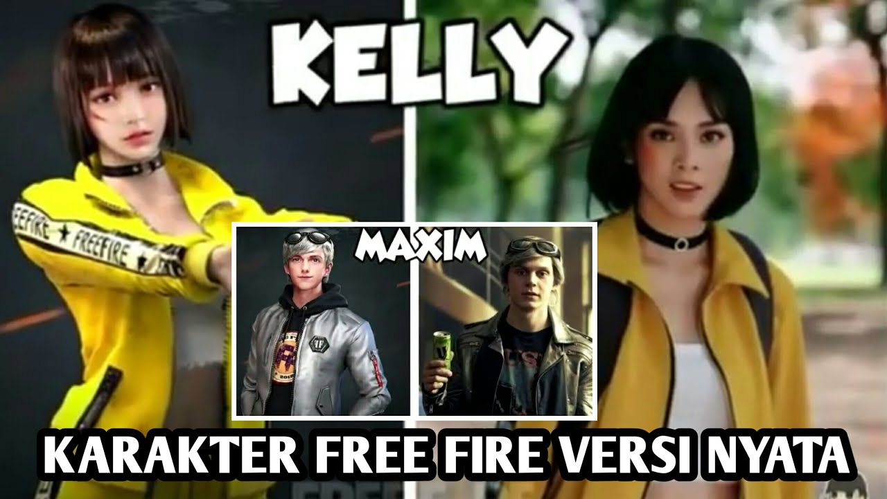 Karakter Free Fire Versi Dunia Nyata Kelly Cantik Banget Loh Youtube