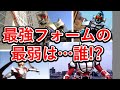 仮面ライダー最強フォーム最弱ライダーは誰？平成ライダー全員を徹底分析！