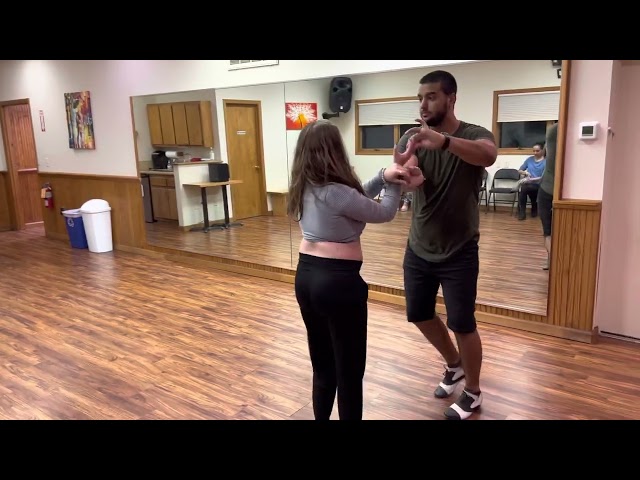 Intermediate Bachata Class Demo with Instructor Matt Hernandez in April 2022. 
Every week Matt has some great routines n