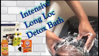 How to Detox Long DreadLocks With Deep ACV and Baking Soda Cleanse Bath