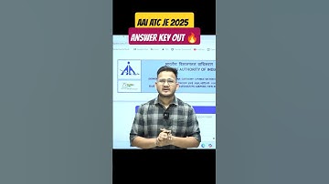 AAI ATC JE 2025 ANSWER KEY OUT 🔥 CHECK YOU RANK & SCORE #aaiatc #aaiatc2025 #shorts
