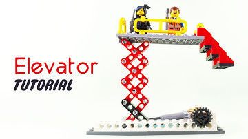 How to Build LEGO Technic Scissor Lift | MOC Elevator Tutorial