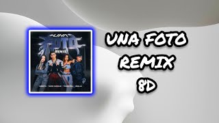 (Audio 8D) 🎧 Una Foto Remix - Mesita, Nicki Nicole, Emilia, Tiago PZK (Audio Club)