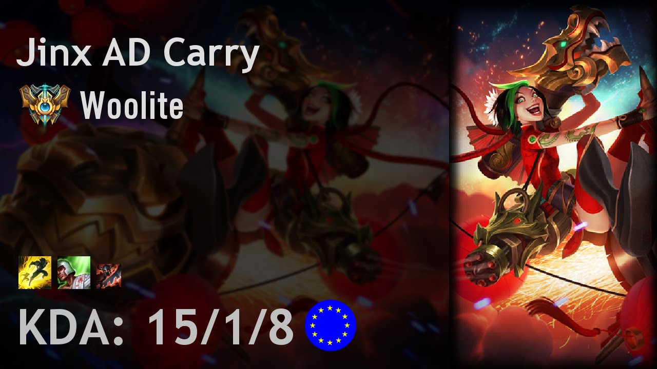 Jinx AD Carry vs Lucian - Woolite - EUW Challenger Patch 6.18