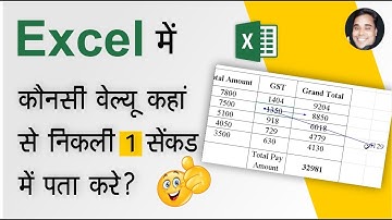 Excel Formula Trace Precedents |  Excel Formula Trace Dependents | Excel Trace Arrows