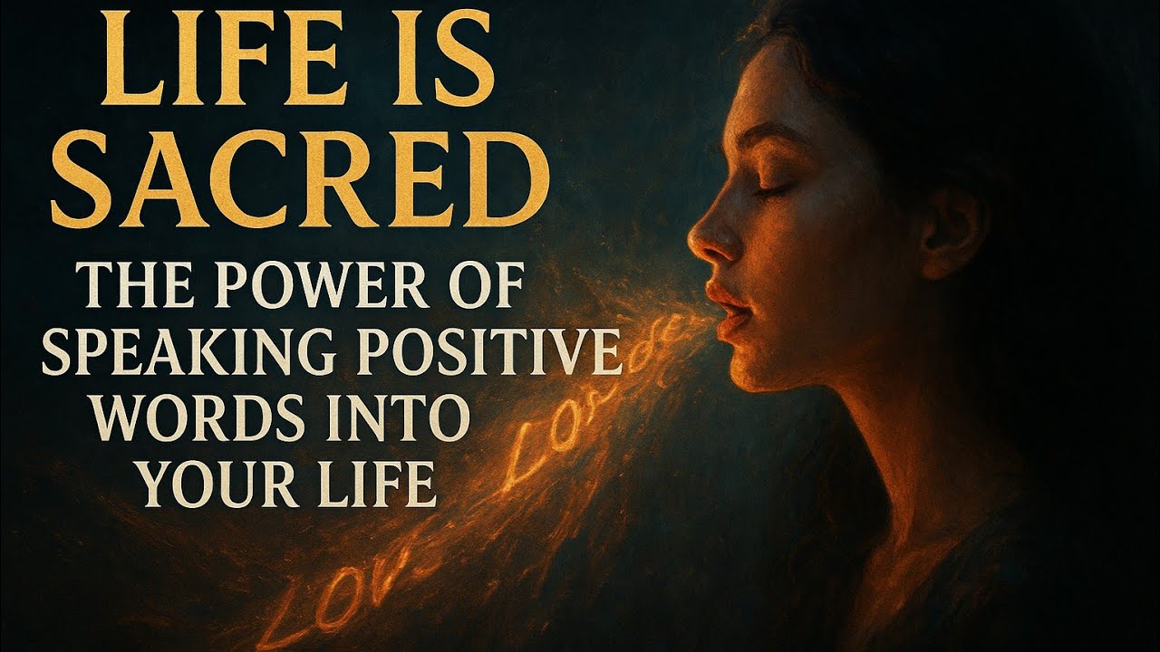 Life Is Sacred The Power of Speaking Positive Words into