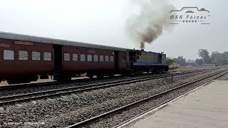 YDM-4 attaching with rake and shunting rake to the Platform at AMRELI