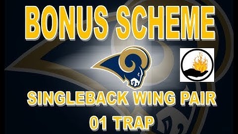 Madden 18 BONUS SCHEME - SINGLEBACK WING PAIR - 01 TRAP & MTN STOP