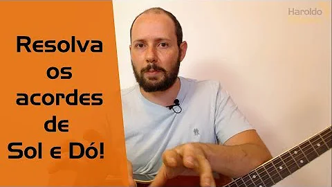 Como montar o acorde de ré?