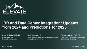 Webinar: IBR and Data Center Integration Updates from 2024 and Predictions for 2025