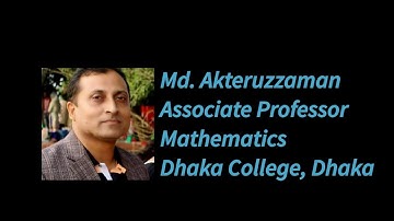 Runge-Kutta Method (4th order),MAT306, Lec#12, Md.Akteruzzaman, Associate Professor, Dhaka College