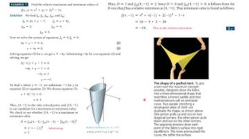 2134 Maximum and Minimum for functions of two variables