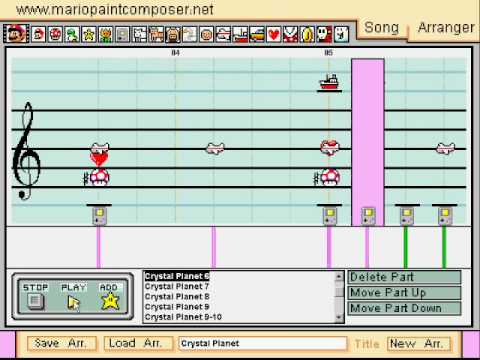Joe Satriani - Crystal Planet - Mario Paint Composer