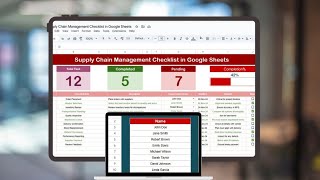 Supply Chain Management Checklist in Google Sheets