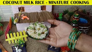 Traditional Coconut Milk Rice - Miniature Cooking- Elakiyas Tiny Cook